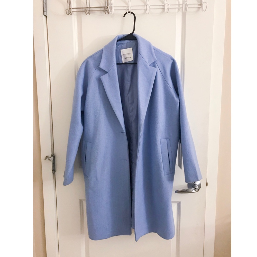 Pastel blue long coat
